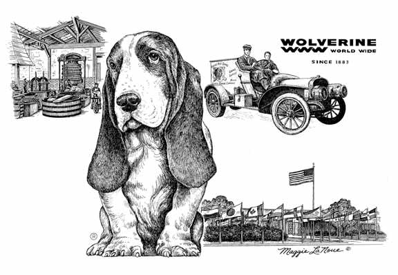 Woverine Worldwide, makers of Hush Puppies Brand  Shoes, established 1883