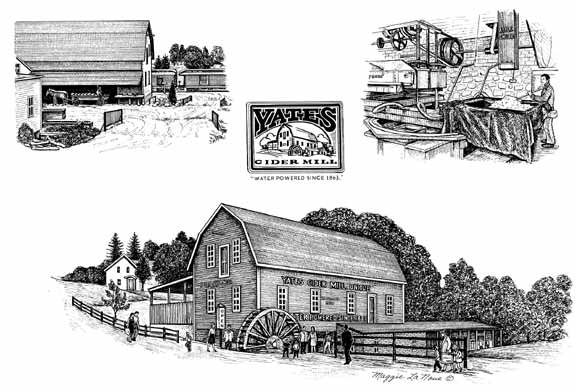 Yates Cider Mill, Rochester Michigan, established 1863
