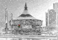 2007 Detroit Riverfront holiday cards
