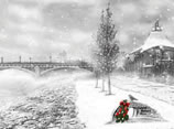 2008 Detroit Riverfront holiday cards
